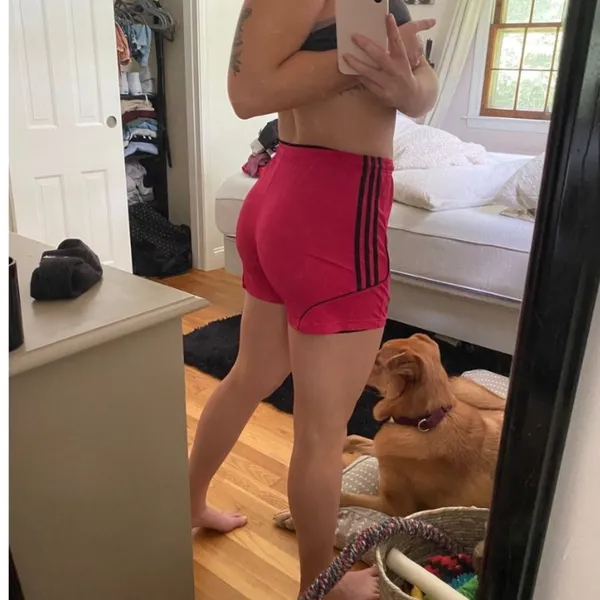 ClimaCool Pink Athletic Adidas Shorts - Image 4