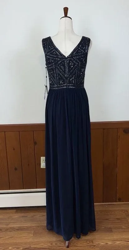 Stunning New Adrianna Papell Beaded Bodice Chiffon Mother of the Bride Gown! - Image 5
