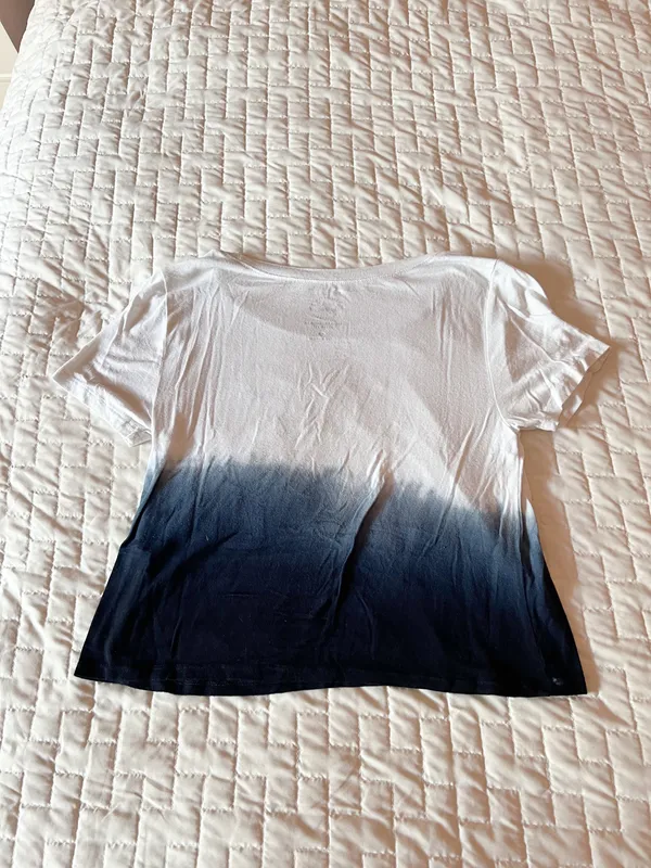 Ombré Tie Dye Graphic Cropped Tee Size XS - Image 2