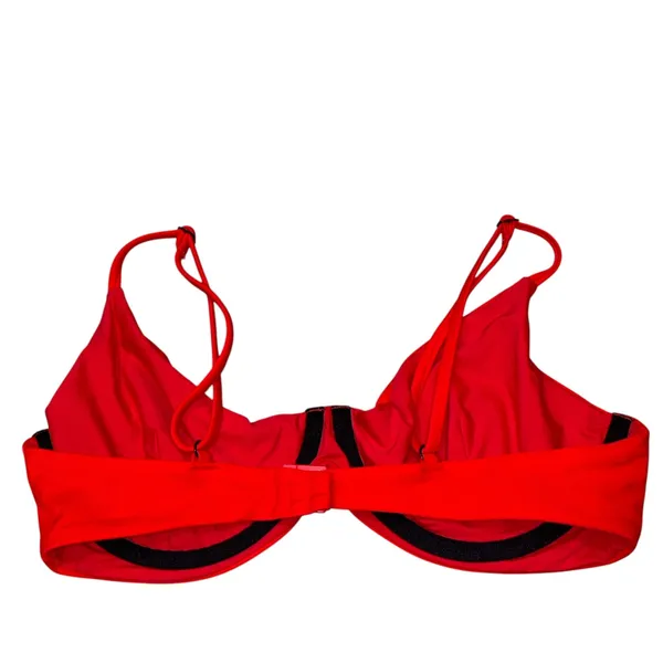 Blackbough Red Underwire Willow Bikini Swim Top Large  - Image 4