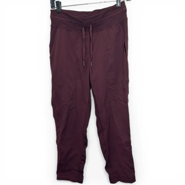 Lululemon Athletica Size 4 Dance Studio Jogger Burgundy - Image 2