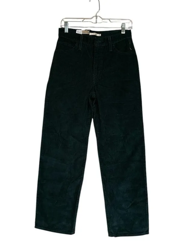 NWT Levis Womens Mid Rise 94 Baggy Corduroy Jeans Pants Green 26 - Image 5