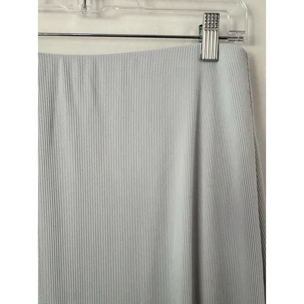 Abercrombie & Fitch Baby Blue Ribbed Pull On Maxi Skirt Size Large Stretchy - Image 5
