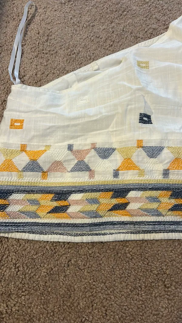 Tribal And Me Shoulder Crop Top - Image 3