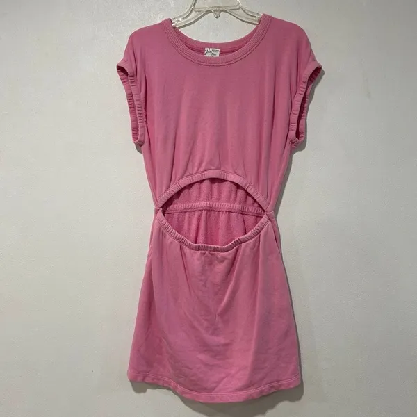 OFFLINE by Aerie Pink Cutout Mini Dress Size S Casual Lounge Athleisure - Image 2