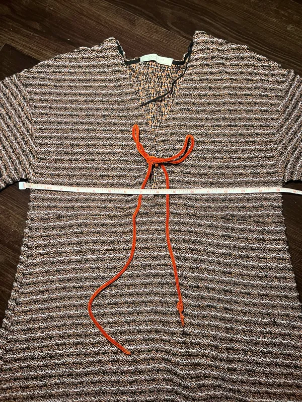 Zara Stripe Tweed Short Sleeve Dress Size Small - Image 4
