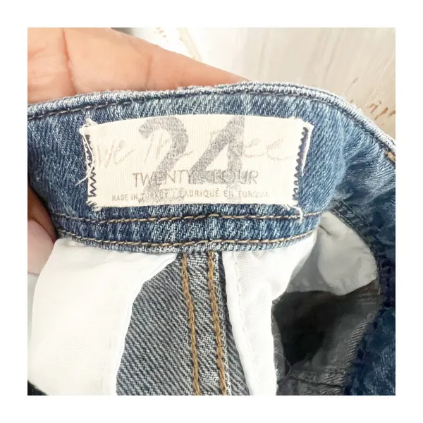 Free People We The Free Mini Skirt Women's 24 Blue Denim Light Wash Cargo Pocket - Image 8