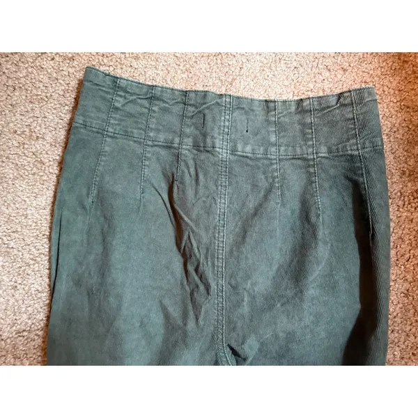Free People We The Free Olive Green Corduroy Flare Pants Size 30 Flare - Image 4