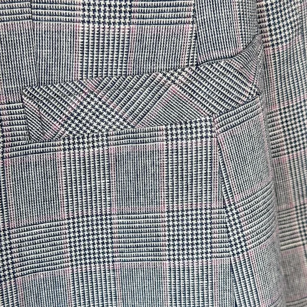 Gray Plaid Long Wool - Image 5