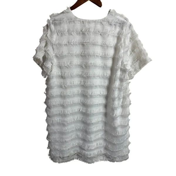 Tularosa Lambros Dress size L Fringe V-Neck Mini Bridal Cocktail Parties - Image 3
