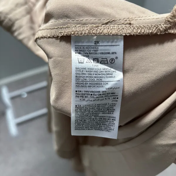 Old Navy Mocha Taffy Waist-Defined Utility Midi Shirt Dress - Image 9
