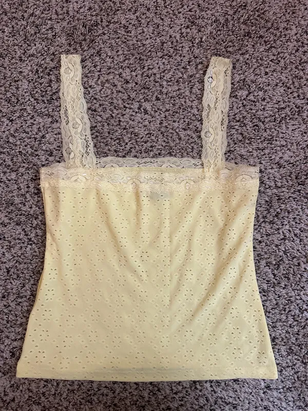Yellow eyelet Edikted Top  - Image 2