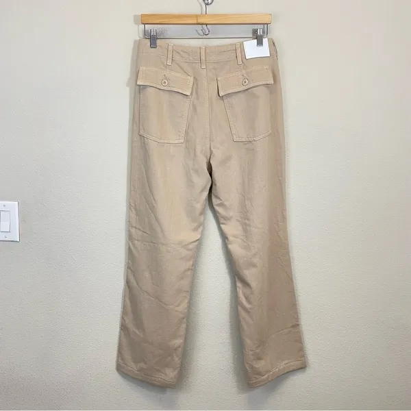 Aritzia DENIM FORUM The '90s Utility Hi-Rise‎ Loose Jean Humus Beige Size 29 - Image 9