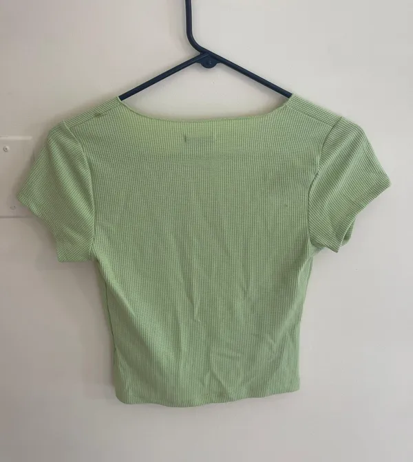 Wild Fable Green V Neck Top - Image 3