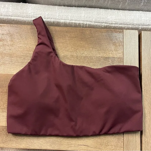 OFFLINE By Aerie Goals One Shoulder Sports Bra in Royal Berry Size XL Activewear - Image 4