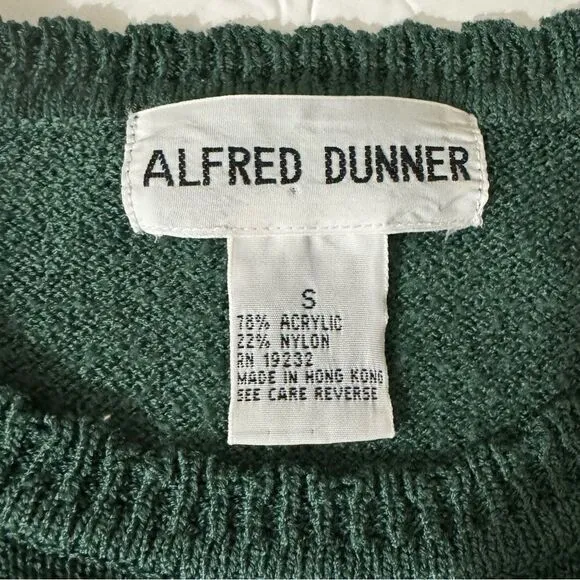Vintage Beaded Floral Knit Sweater Green Embroidered‎ Pullover small - Image 8