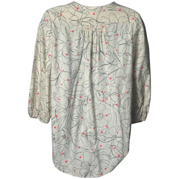 Anthropologie Maeve Bethesda Lily Flannel Button Blouse Cottagecore Whimsical‎ S - Image 5
