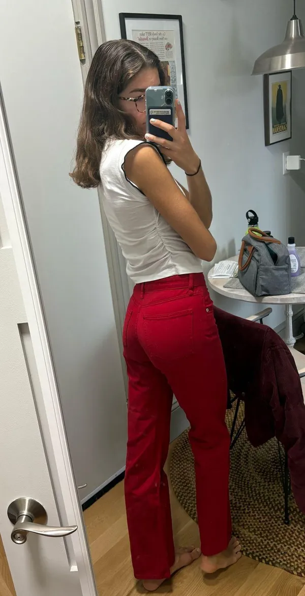 Red Jeans ZARA - Image 2