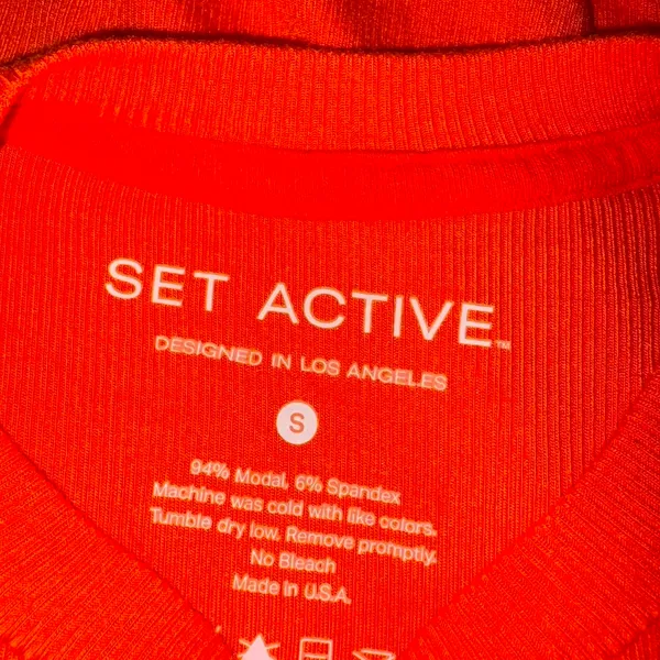 SET Active Orange Ribbed Shirt  - Image 5