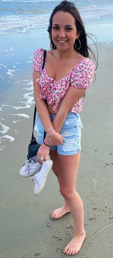 American Eagle High Waisted Distressed Denim Shorts - Image 3