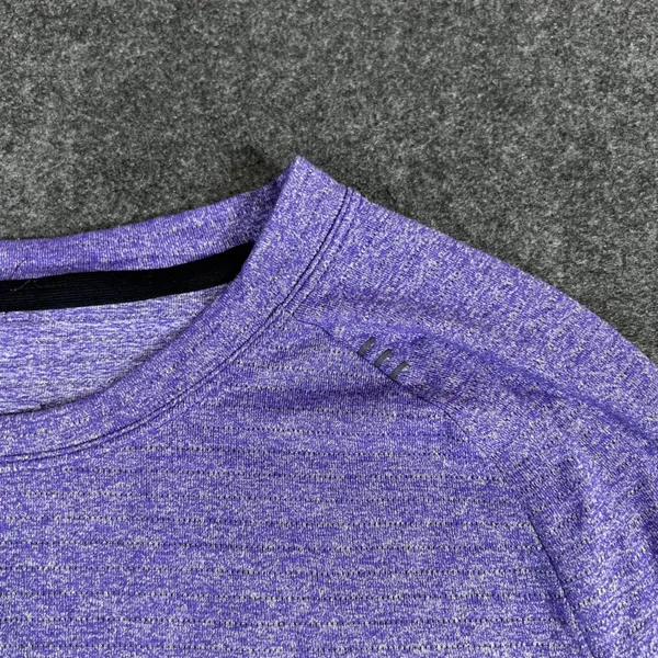 Lululemon Better Everyday Long Sleeve Shirt Purple Space Dye Heathered Top Small - Image 10