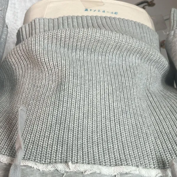 Oversized Comfy Hooded Sweatshirt Sweater Grsy - Image 5