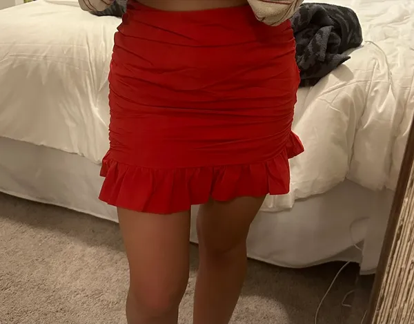 Beginning Boutique Skirt Red Size 0 - Image 2