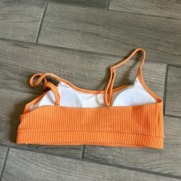 Orange bikini top Size L - Image 3
