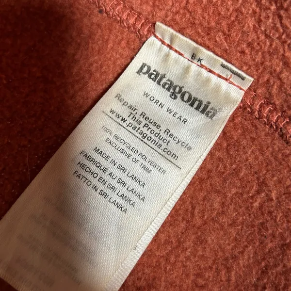 Patagonia Better Sweater 1/4 Zip Pullover Burnt Orange Heather Womens Medium‎ - Image 5