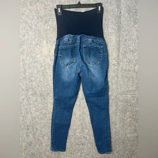 9th & Main Women's Maternity‎ Medium Blue High-Waisted skinny Jeans - Image 5