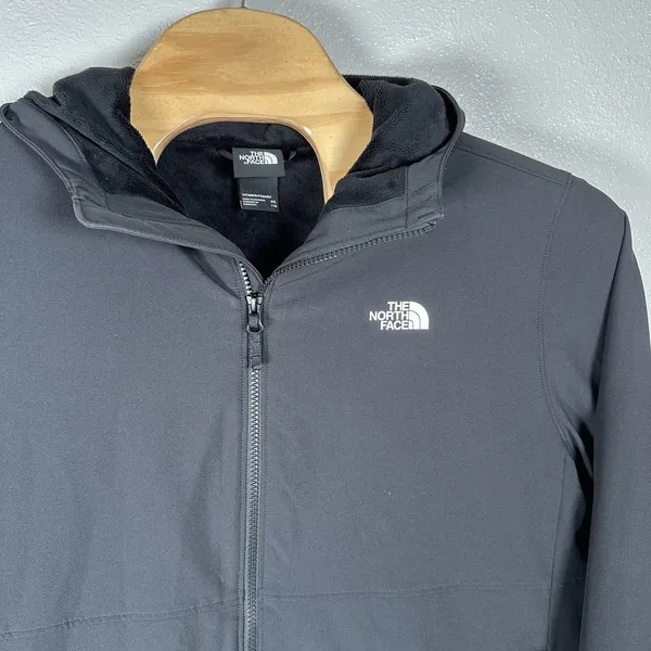 The‎ North Face Shelbe Raschel Hoodie Jacket Sz XXL Black Zip-Front Fleece-Lined - Image 2