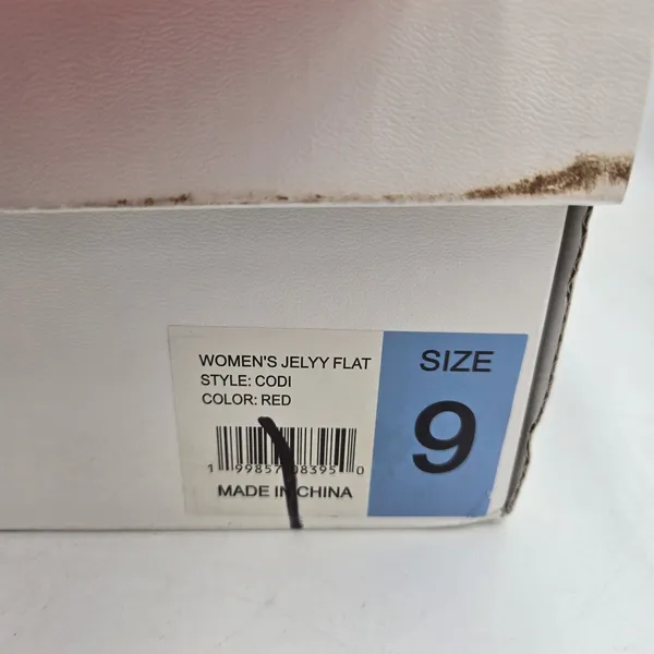 Steve Madden Codi Red Jelly Flats Women’s Size 9 Caged Latice Slip On Shoes NWT - Image 3