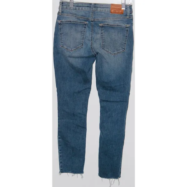 Women's Lucky Brand Blue Casual Straight Leg Distressed Skinny Jeans Size 2 / 26 - Image 2