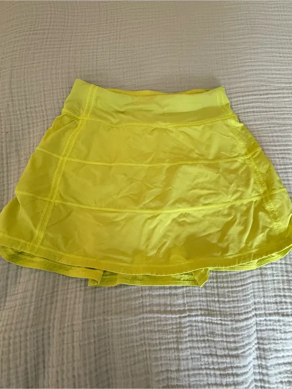 lululemon athletica Pace Rival Neon Yellow Skirt - Image 3