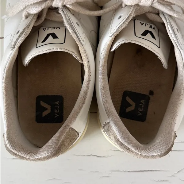 VEJA Esplar Leather Sneakers Extra White Natural Suede Low Top Lace Up Women’s 7 - Image 7