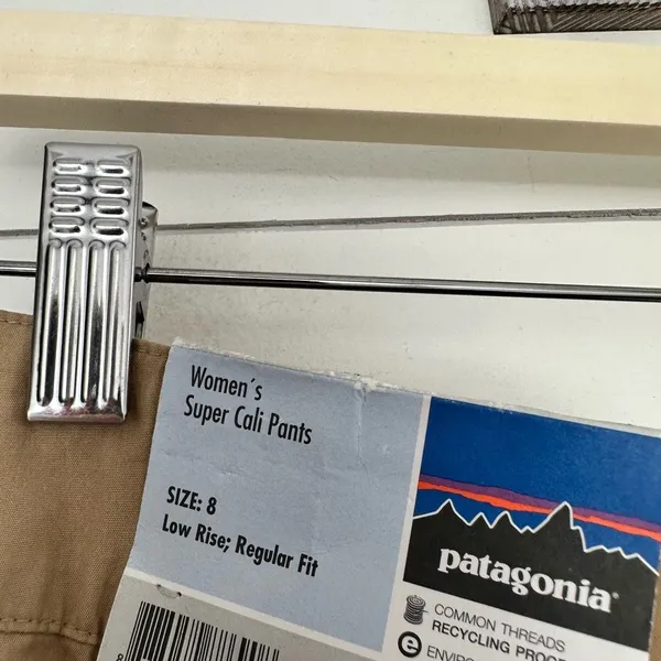 Patagonia Women’s 8 Khaki Super Cali Pants Organic Cotton NWT - Image 4
