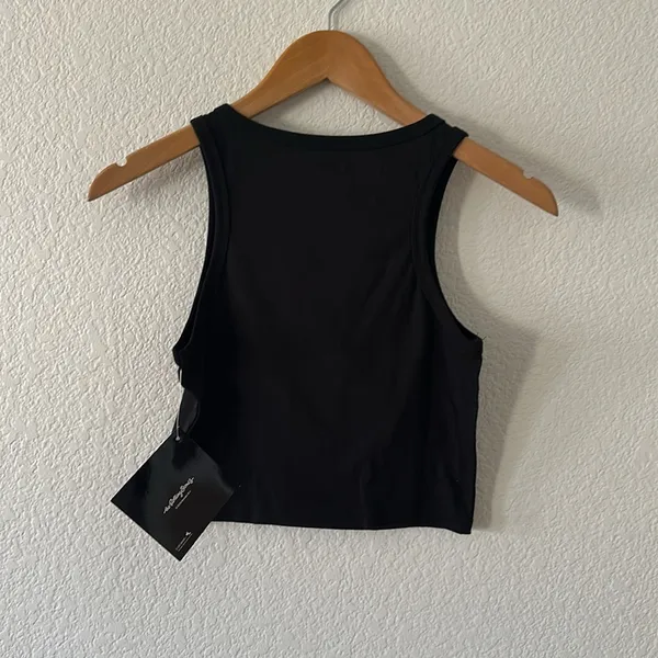 ROLLING STONES Black Crop Top - Image 3