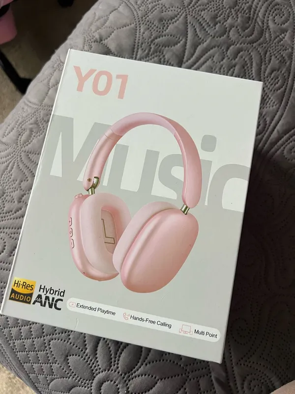 WENTRONIC Y01 Over-Ear Wireless Bluetooth Waterproof Headphones - Active Noise Reduction, 48-Hour Playtime, Hi-Fi Sound, Foldable, Soft Earpads, Built-In Mic, iOS/Android/PC Compatible, Work From Home Use, Father's Day Gifts, Noise Reduction Headphone, He - Image 2