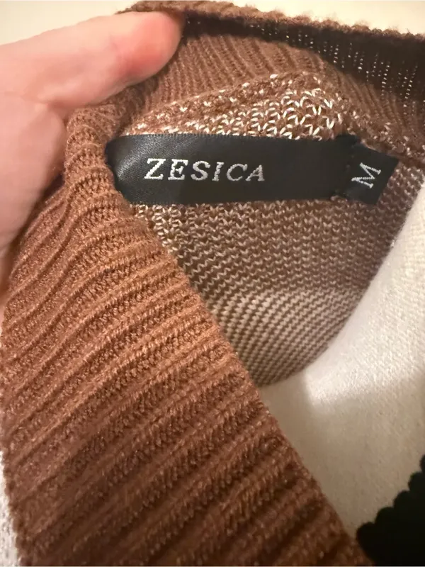 Zesica | Checker Knit Long Sleeve Dress size M - Image 3