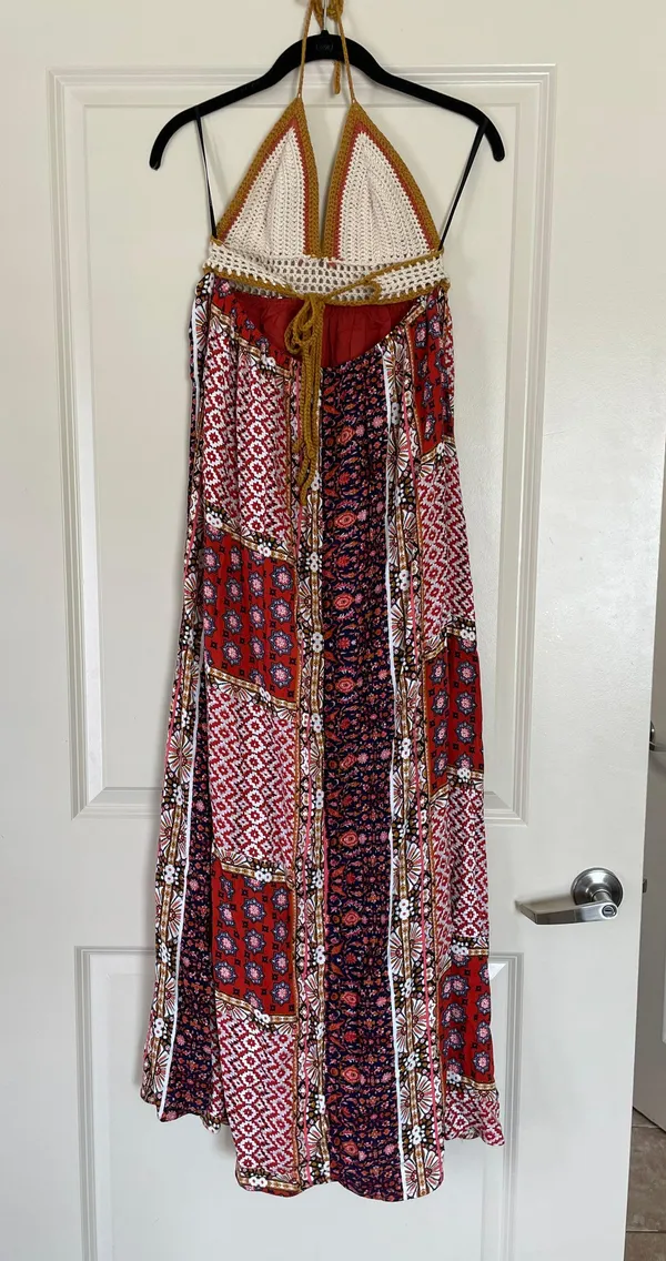Crochet Top Maxi Dress Multiple - Image 3