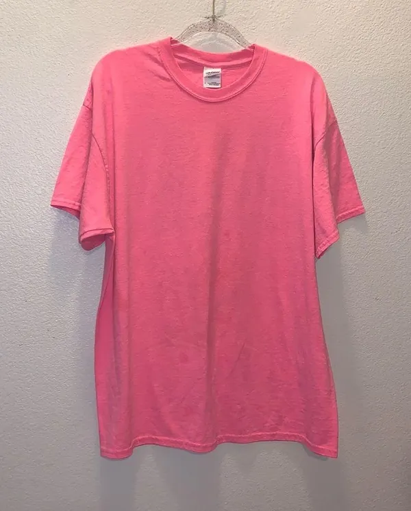 Gildan pink funny life is short casual short sleeve top - Image 2