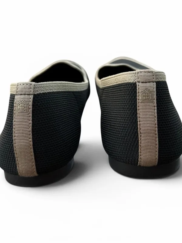 Birdies The Blackbird Flats Black Knit Heart Toe Size 7.5 Slip On Minimal Chic - Image 7