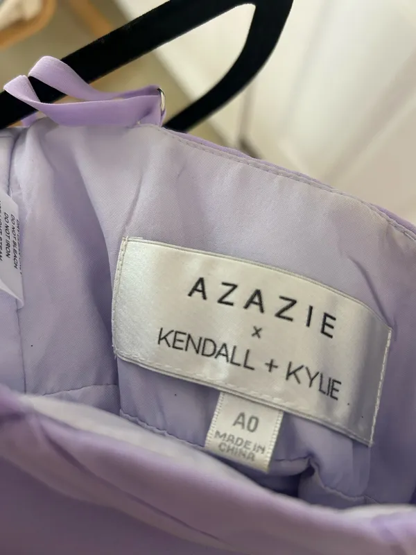 Azazie Kendall x Kylie Maxi Purple Dress - Image 3