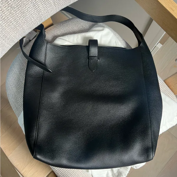 THE ROW Blake Leather Tote Shoulder Bag in Black NWT - Image 5