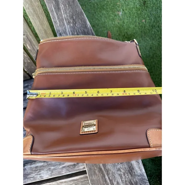 Dooney & Bourke Wexford‎ Smooth Leather Crossbody Natural J - Image 10