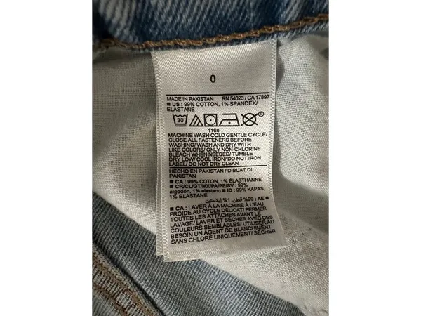 Old Navy Light Blue Sky High Straight Leg Jeans - Size 0 - Image 5
