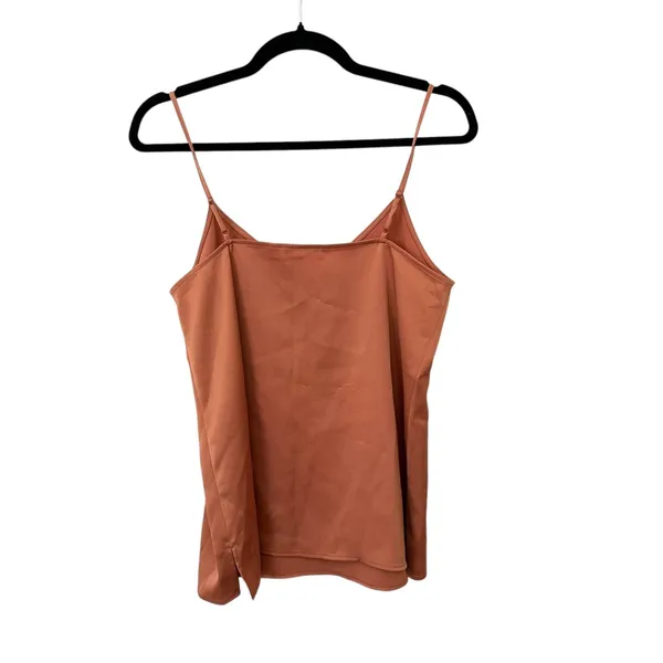 UNIQLO Satin V-Neck‎ Camisole Rust Orange NWOT Small - Image 3