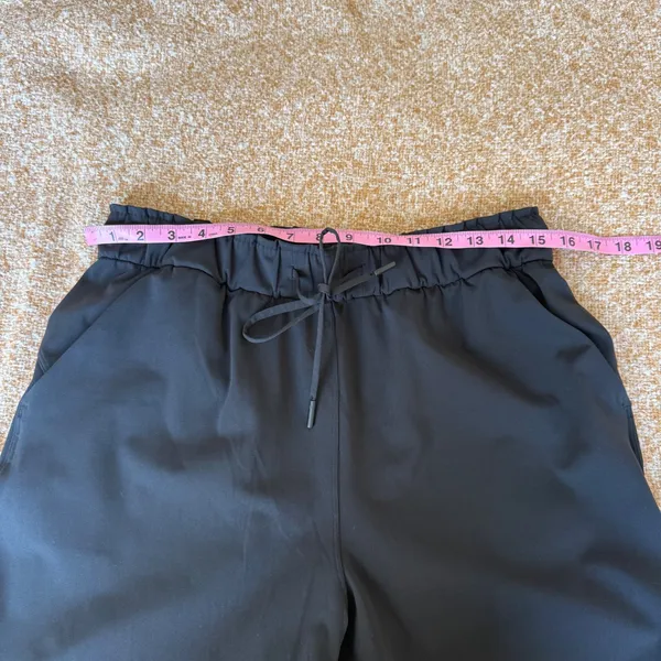 Lululemon Keep Moving Pant 7/8 High-Rise Black W5DCFS Size 10 Drawstring Jogger - Image 5