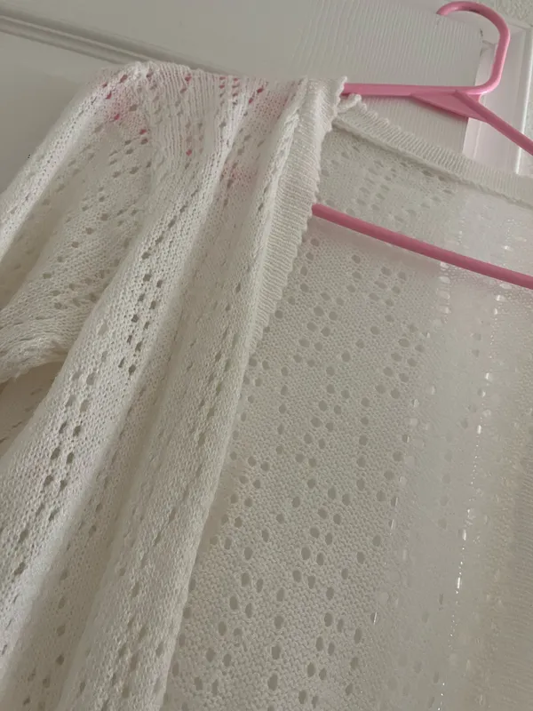 crochet cardigan White - Image 2