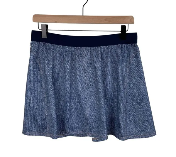 ID Ideology Women's A Line Athletic Tennis Skort Size Medium Riviera Denim Blue - Image 2